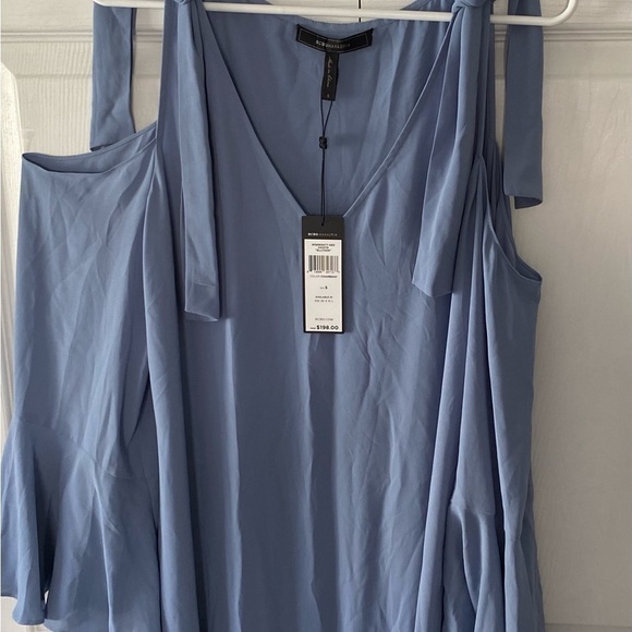 NWT BCBGMaxAzria Ellison Knot Detail Cold-Shoulder Dress. Women’s Size S - Picture 7 of 11